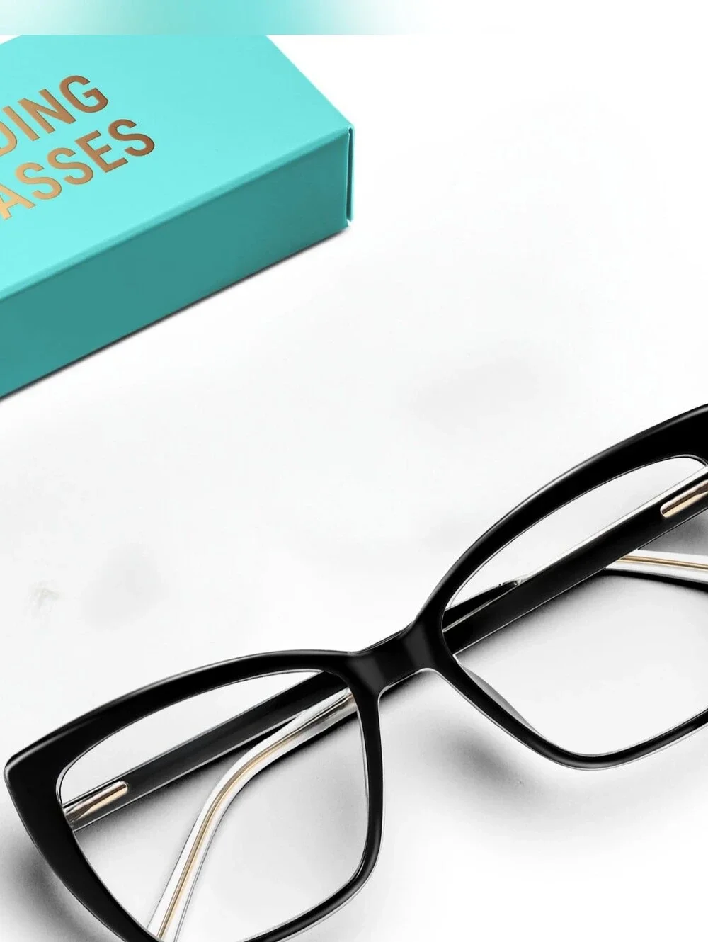 New Classic Black Women's Readers 2.5 - Blue Light Filter With Soft Case #0366